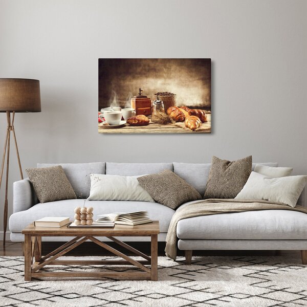 Tablou - Cafea și mic dejun (90x60 cm)