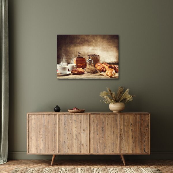 Tablou - Cafea și mic dejun (70x50 cm)