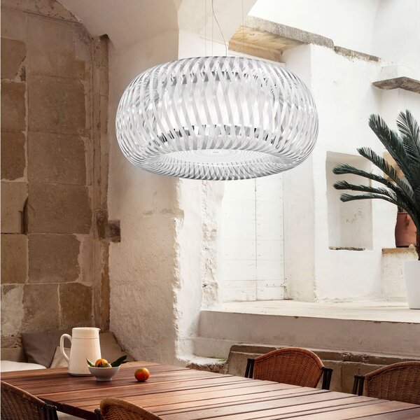 Lustră Pendul Slamp, Kalatos, reglabil, Transparent, Camera de zi, Plastic, Design