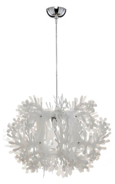 Lustră Pendul Slamp, FIORELLA, reglabil, Alb, Camera de zi, Plastic, Design