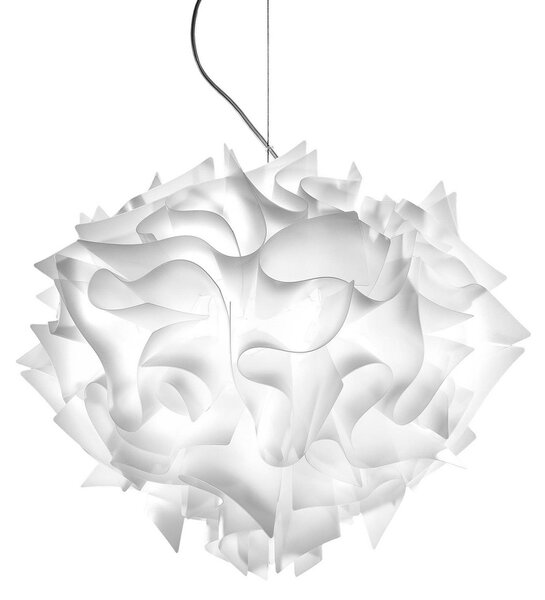 Lustră Pendul Slamp, VELI, reglabil, Alb, Camera de zi, Plastic, Design
