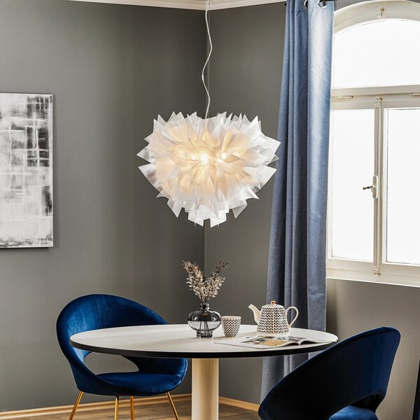 Lustră Pendul Slamp, VELI, reglabil, Transparent, Camera de zi, Plastic, Design