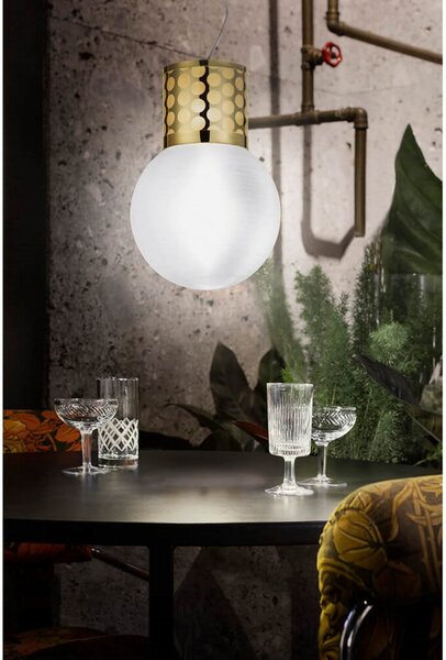 Lustră Pendul Slamp, Auriu / Alamă, Camera de zi, Plastic