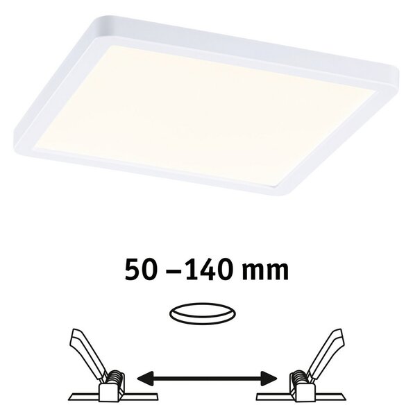 Paulmann panou LED Areo 3000K unghi. 17,5 cm alb, Alb, Camera de zi / sufragerie, Plastic, Modern