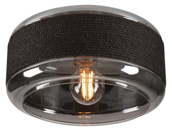 Plafoniere SLV, Pantilo Rope 27, reglabil, Negru, Camera de zi, Sticlă, Modern