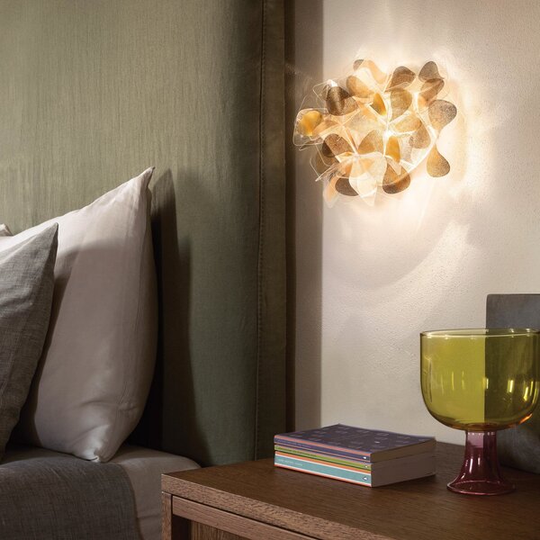 Lampă de perete Slamp, Clizia Mama Non Mama, reglabil, Auriu / Alamă, Camera de zi, Plastic, Design