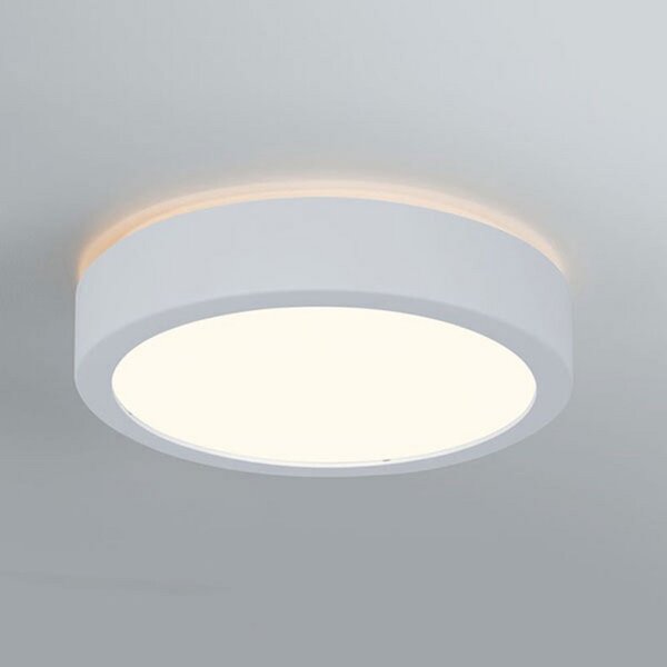 Paulmann Aviar plafonieră LED Ø 22cm alb 3000K, reglabil, Alb, Baie, Plastic, Modern