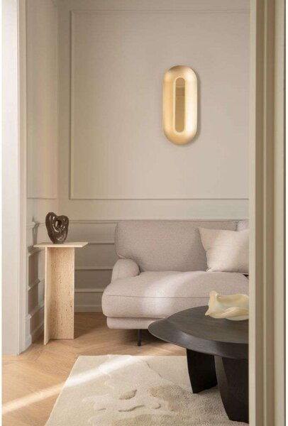 Lampă de perete Nuura Aps, Sasi, reglabil, Auriu / Alamă, Camera de zi, Metal, Scandinavă