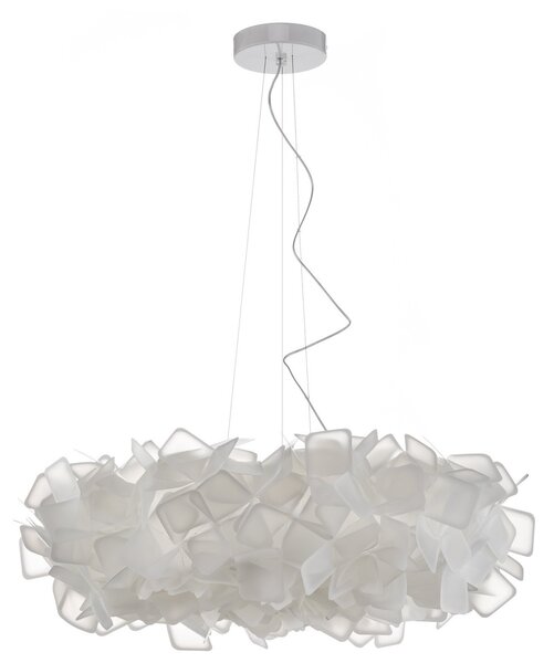 Lustră Pendul Slamp, Clizia, reglabil, Alb, Camera de zi, Plastic, Design