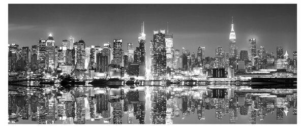 Tablou - New York, alb-negru (120x50 cm)