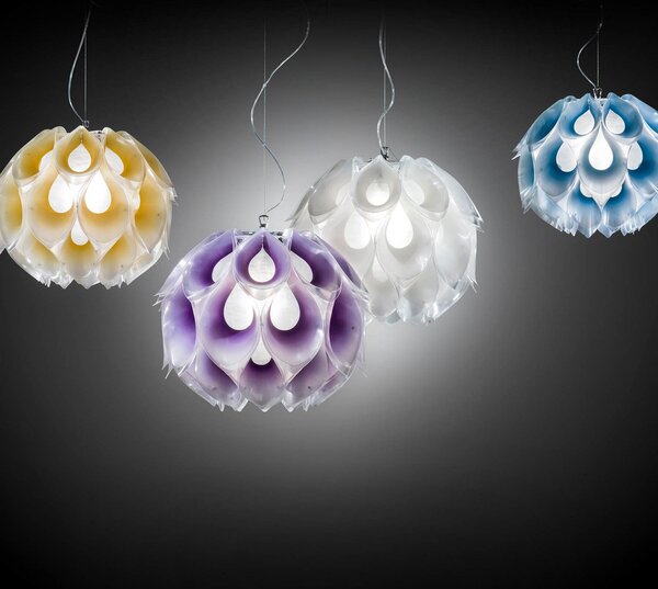 Lustră Pendul Slamp, FLORA, reglabil, Alb, Camera de zi, Plastic, Design