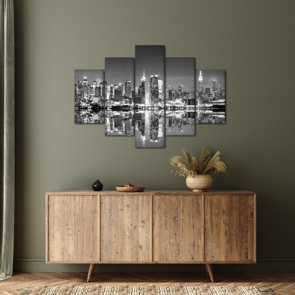 Tablou - New York, alb-negru (150x105 cm)