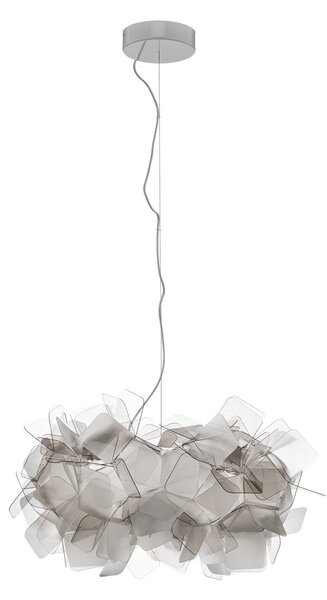 Lustră Pendul Slamp, CLIZIA, reglabil, Gri, Camera de zi, Plastic, Design