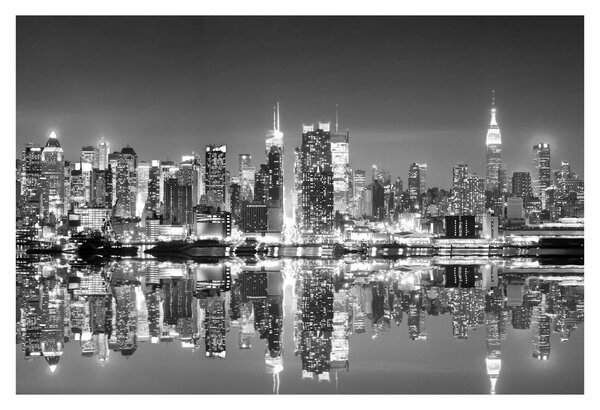 Tablou - New York, alb-negru (90x60 cm)
