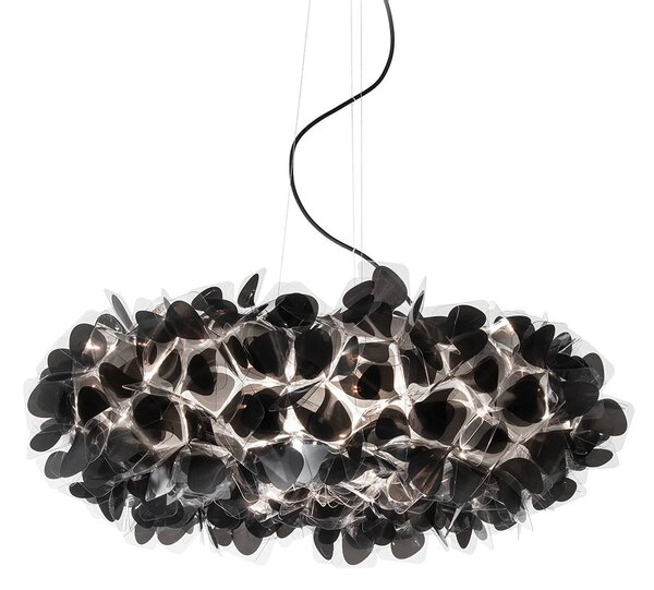 Lustră Pendul Slamp, Clizia Mama Non Mama, reglabil, Negru, Camera de zi, Plastic, Design