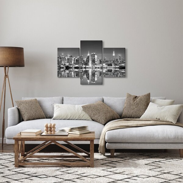 Tablou - New York, alb-negru (90x60 cm)