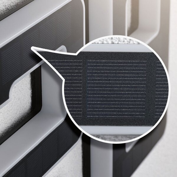 Paulmann număr LED solar de casă 8, Negru, Plastic, Modern