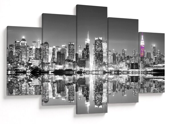 Tablou - New York și zgârie-norii mov (150x105 cm)