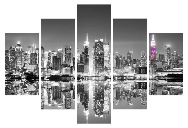 Tablou - New York și zgârie-norii mov (150x105 cm)