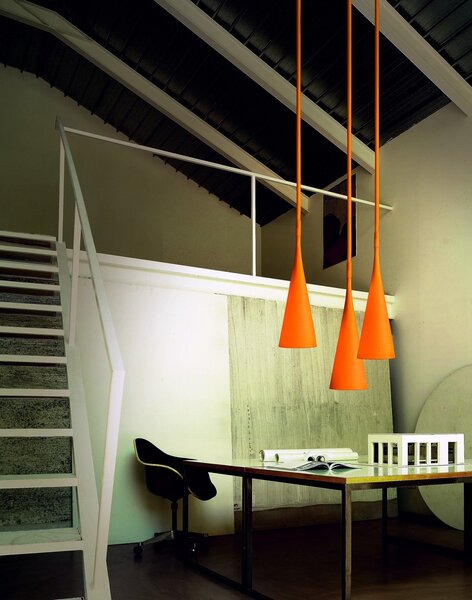 Lampa suspendată de exterior Uto, portocaliu - Foscarini