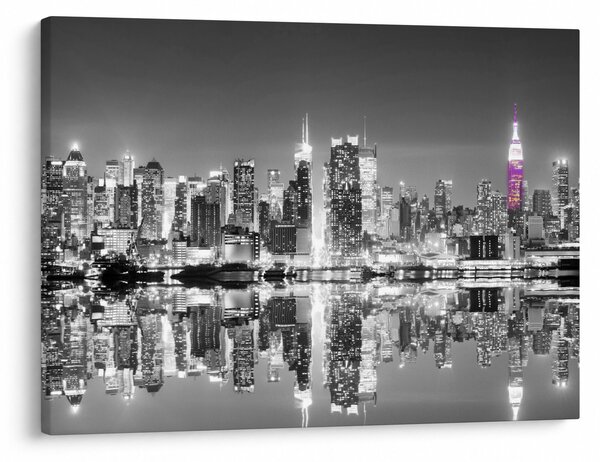 Tablou - New York și zgârie-norii mov (70x50 cm)