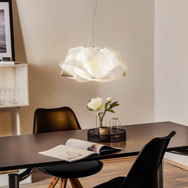 Lustră Pendul Slamp, Fabula, reglabil, Transparent, Camera de zi, Plastic, Design