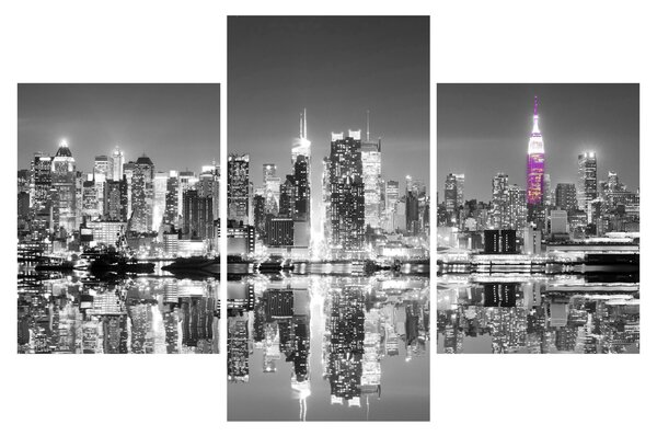Tablou - New York și zgârie-norii mov (90x60 cm)