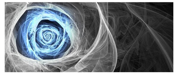 Tablou - Abstract Rose Blue (120x50 cm)