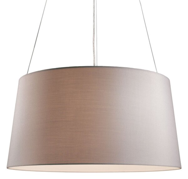 Lustră Pendul kdln, Tripod, reglabil, Bej, dormitor, Țesătură / Textil, Design