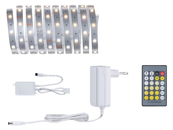 Paulmann MaxLED 250 set bază IP20 3m tunable white, reglabil, Gri, Camera de zi / sufragerie, Plastic