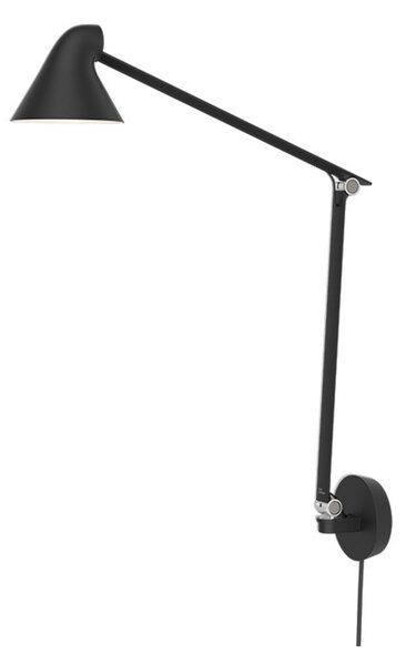 Lampă de perete Louis Poulsen, Negru, Camera de zi, Aluminiu