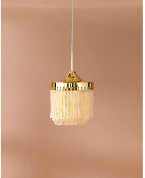 Lustră Pendul Warm Nordic, Fringe, reglabil, Bej, Camera de zi, Metal, Vintage