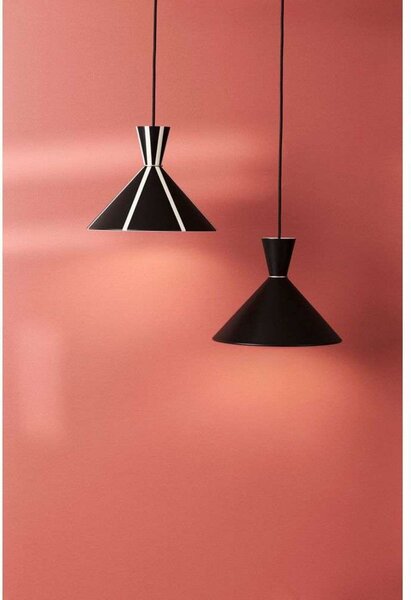 Lustră Pendul Warm Nordic, Bloom Stripe, reglabil, Alb, Sala de mese, Metal, Vintage