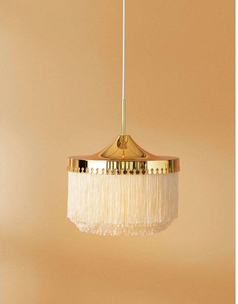 Lustră Pendul Warm Nordic, Fringe, reglabil, Bej, Camera de zi, Metal, Vintage