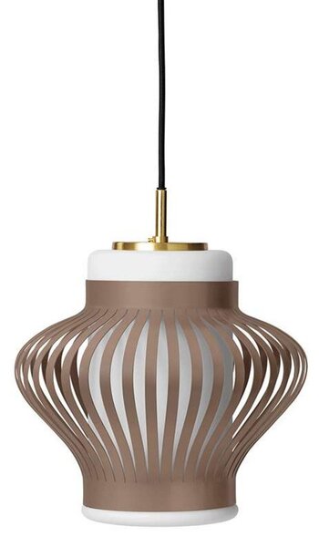 Lustră Pendul Warm Nordic, Opal Lamella, reglabil, Maro / Rugină, Sala de mese, Metal, Vintage