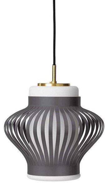 Lustră Pendul Warm Nordic, Opal Lamella, reglabil, Gri, Sala de mese, Metal, Vintage