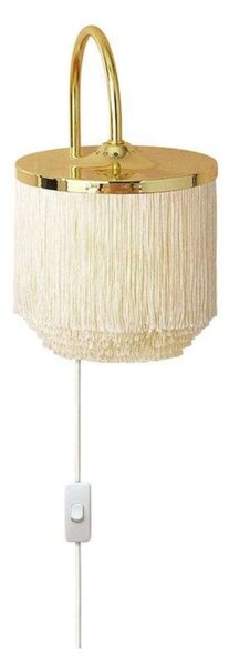 Lampă de perete Warm Nordic, Fringe, Bej, Camera de zi, Metal, Vintage
