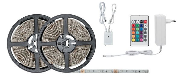 Paulmann SimpLED set benzi, 28 W, RGB, 10 m, reglabil, Alb, Camera de zi / sufragerie, Plastic, Modern