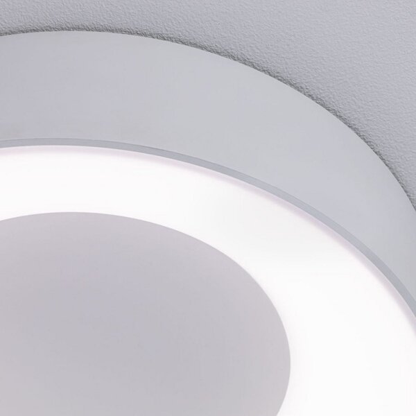 Paulmann HomeSpa Casca plafonieră LED Ø 30 cm albă, reglabil, Alb, Baie, Metal, Modern