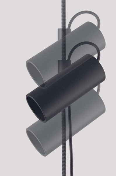 Cima Lustră Pendul/Lampadar Matt Black/Yellow - Lodes