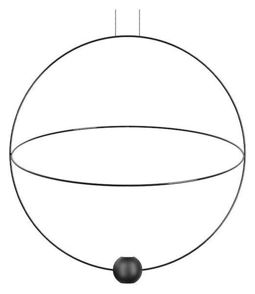 Lustră Pendul Lodes, reglabil, Negru, Camera de zi, Metal
