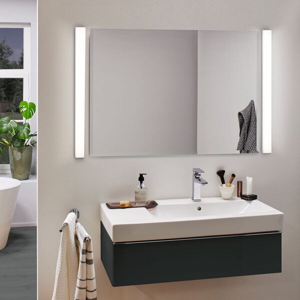 Paulmann HomeSpa Tova lampă LED oglindă, 90 cm, reglabil, Alb, Baie, Metal, Modern