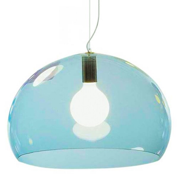 Lustră Pendul Kartell, FL/Y, reglabil, Albastru, Camera de zi, Plastic, Design