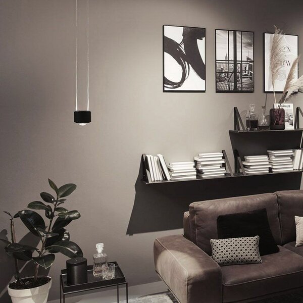 Paulmann URail Aldan pendul LED 2700K negru, reglabil, Negru, Bucătărie, Metal, Modern, Sistem de șine
