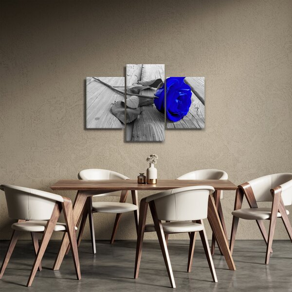 Tablou - Trandafir albastru (90x60 cm)
