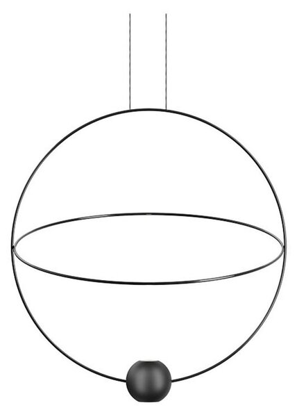 Lustră Pendul Lodes, reglabil, Negru, Camera de zi, Metal