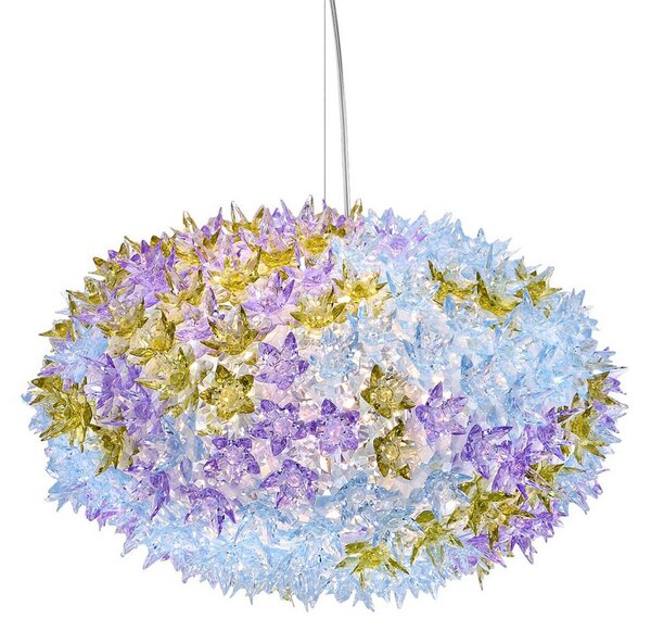 Lustră Pendul Kartell, Bloom S1, Violet, Camera de zi, Plastic, Design