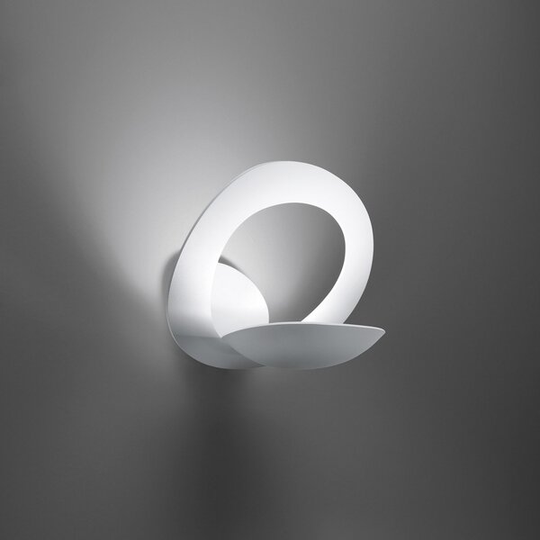 Lampă de perete Artemide, Pirce, reglabil, Alb, Zona coridorului, Metal, Design