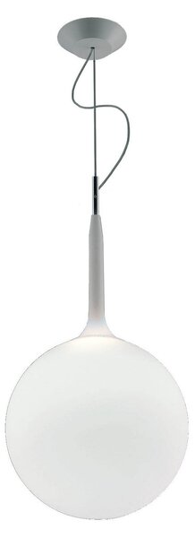 Lustră Pendul Artemide, Castore, reglabil, Alb, Camera de zi, Sticlă, Design