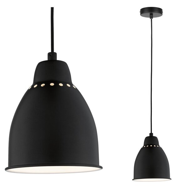 Paulmann Neordic Hilla lampă suspendată, negru, reglabil, Negru, Camera de zi / sufragerie, Metal